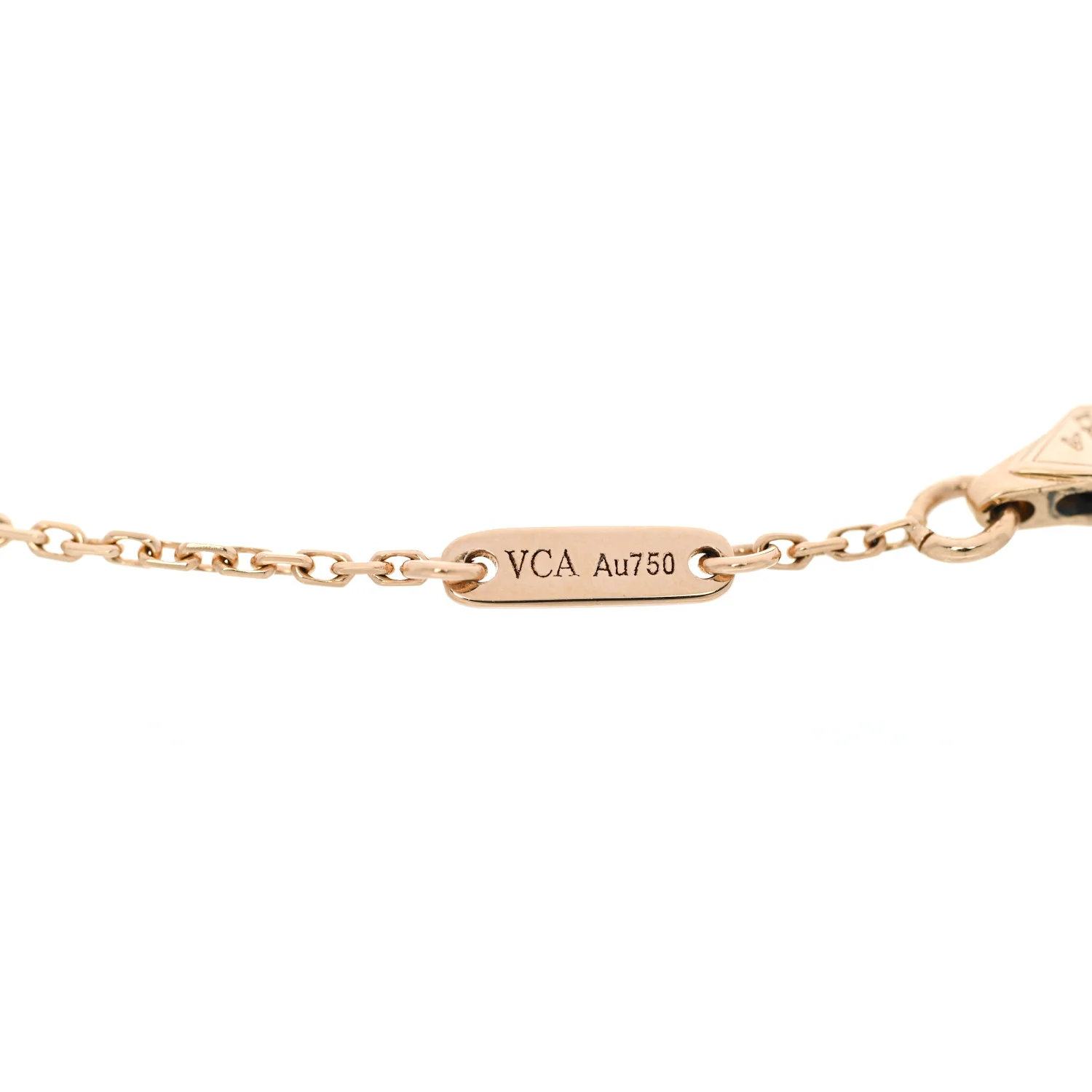 18K Yellow Gold Mother of Pearl Sweet Alhambra Butterfly Bracelet - Image 3