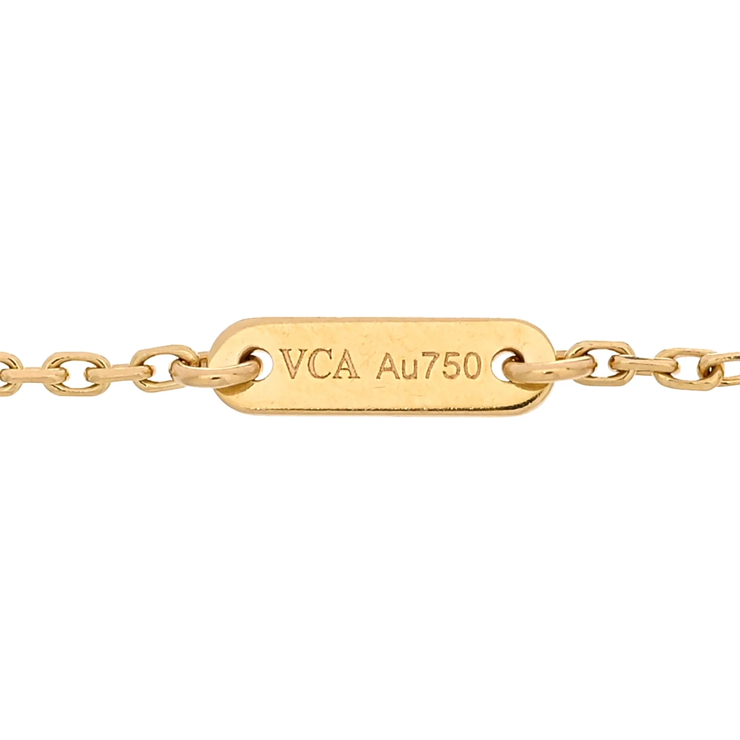 18K Yellow Gold Mother of Pearl Sweet Alhambra Butterfly Bracelet - Image 3