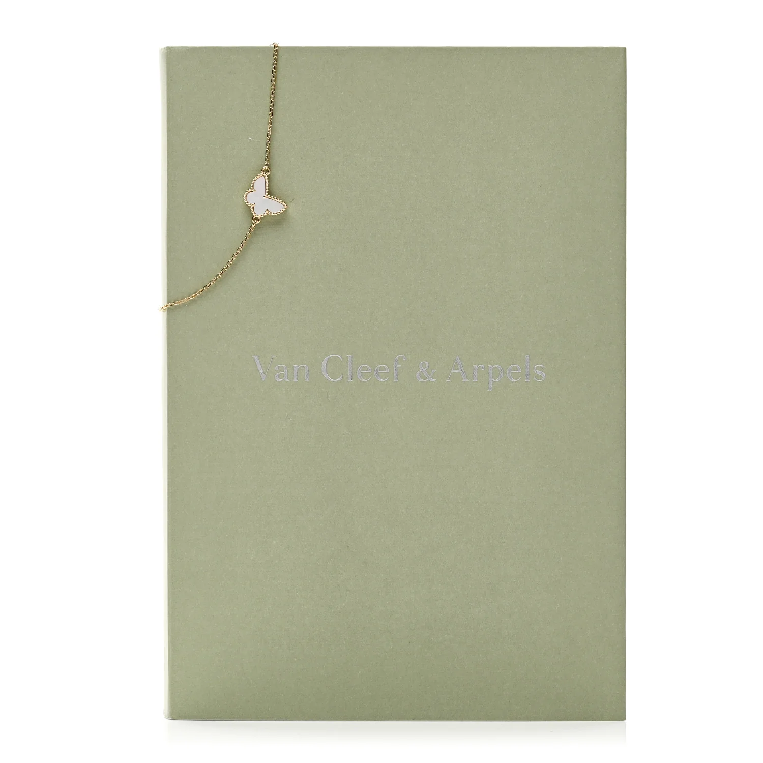 18K Yellow Gold Mother of Pearl Sweet Alhambra Butterfly Bracelet - Image 4