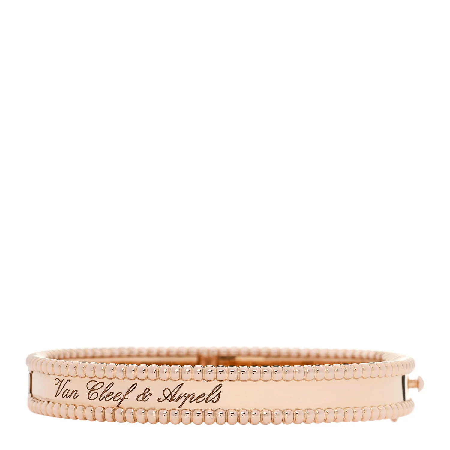 18K Yellow Gold Perlee Signature Bangle Bracelet XS - Image 2