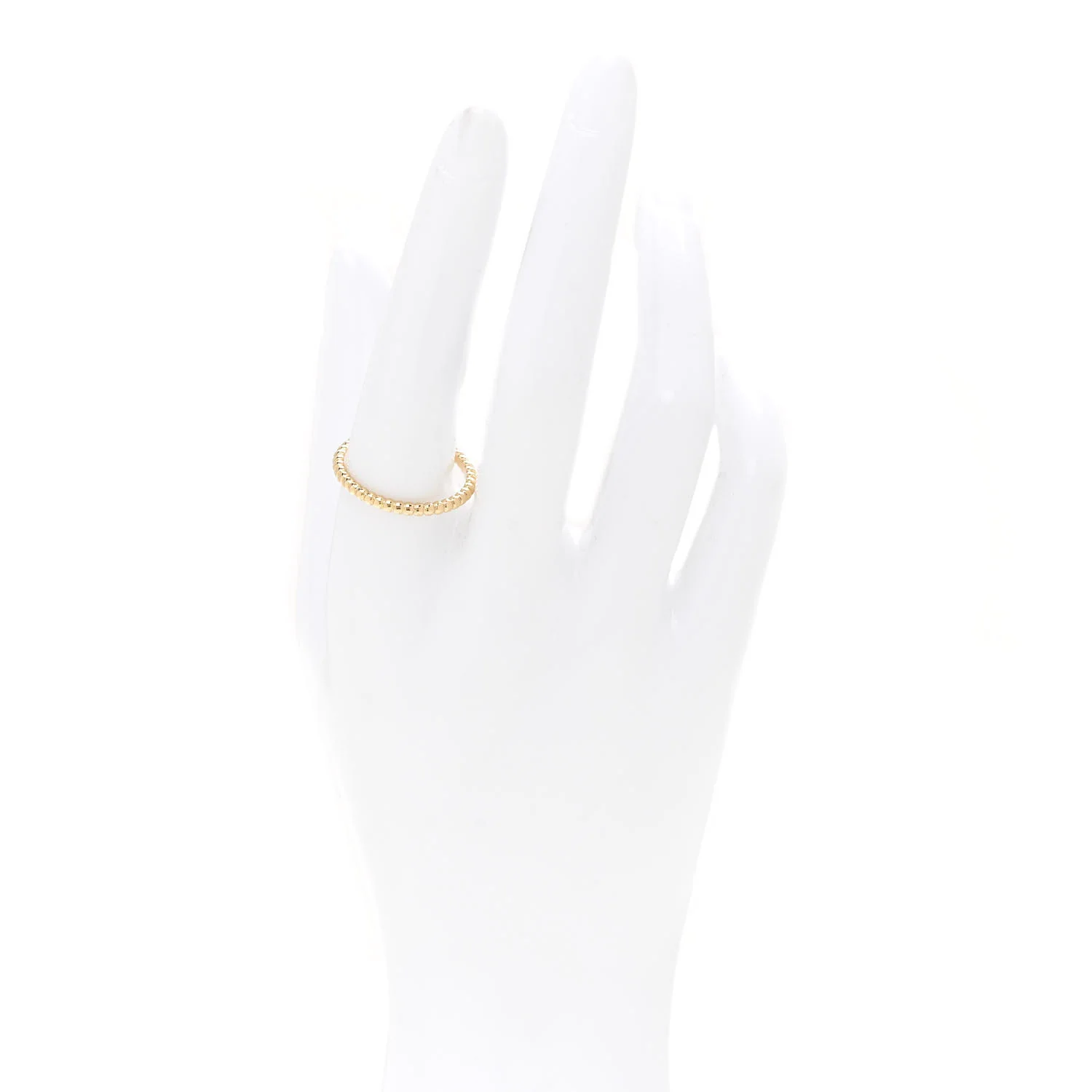 18K Yellow Gold Small Perlee Ring 60 9 - Image 2
