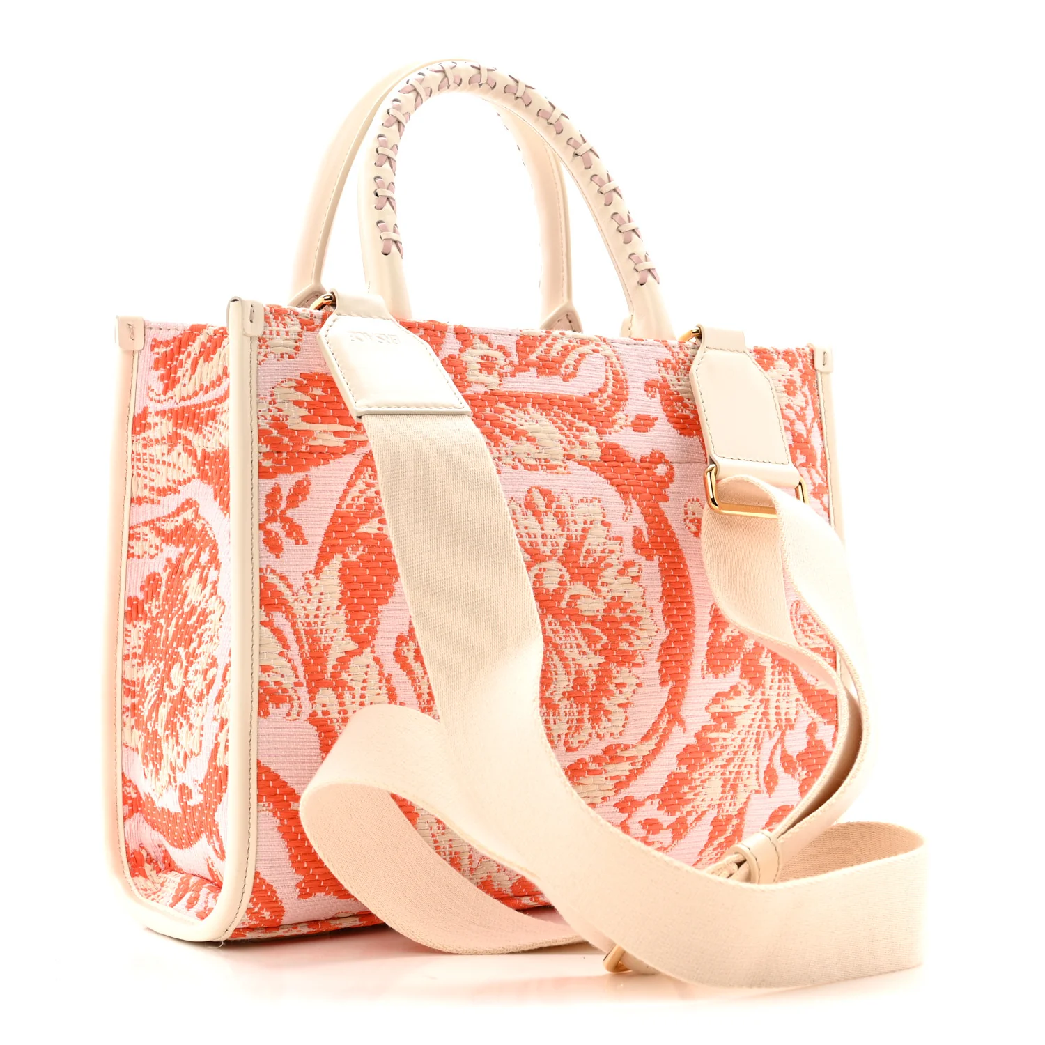 Jacquard Barocco Small Athena Tote White Multicolor - Image 3