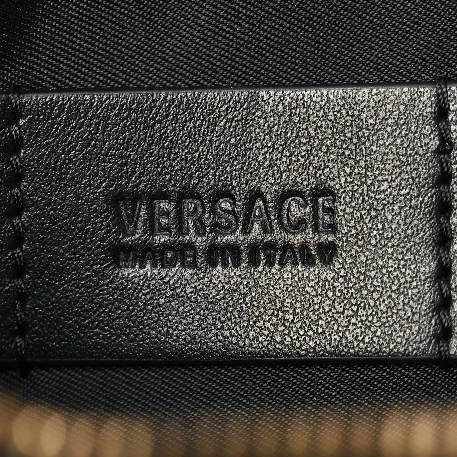 Nappa La Medusa Studded Zip Pouch Card Holder Black - Image 6