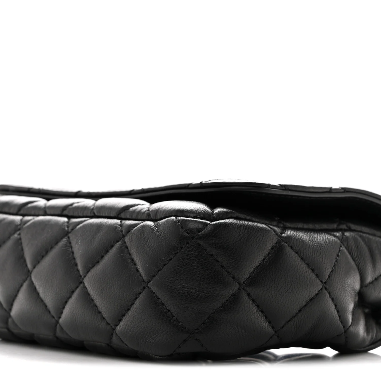 Nappa Quilted Small Medusa Chain Crossbody Black - Image 9