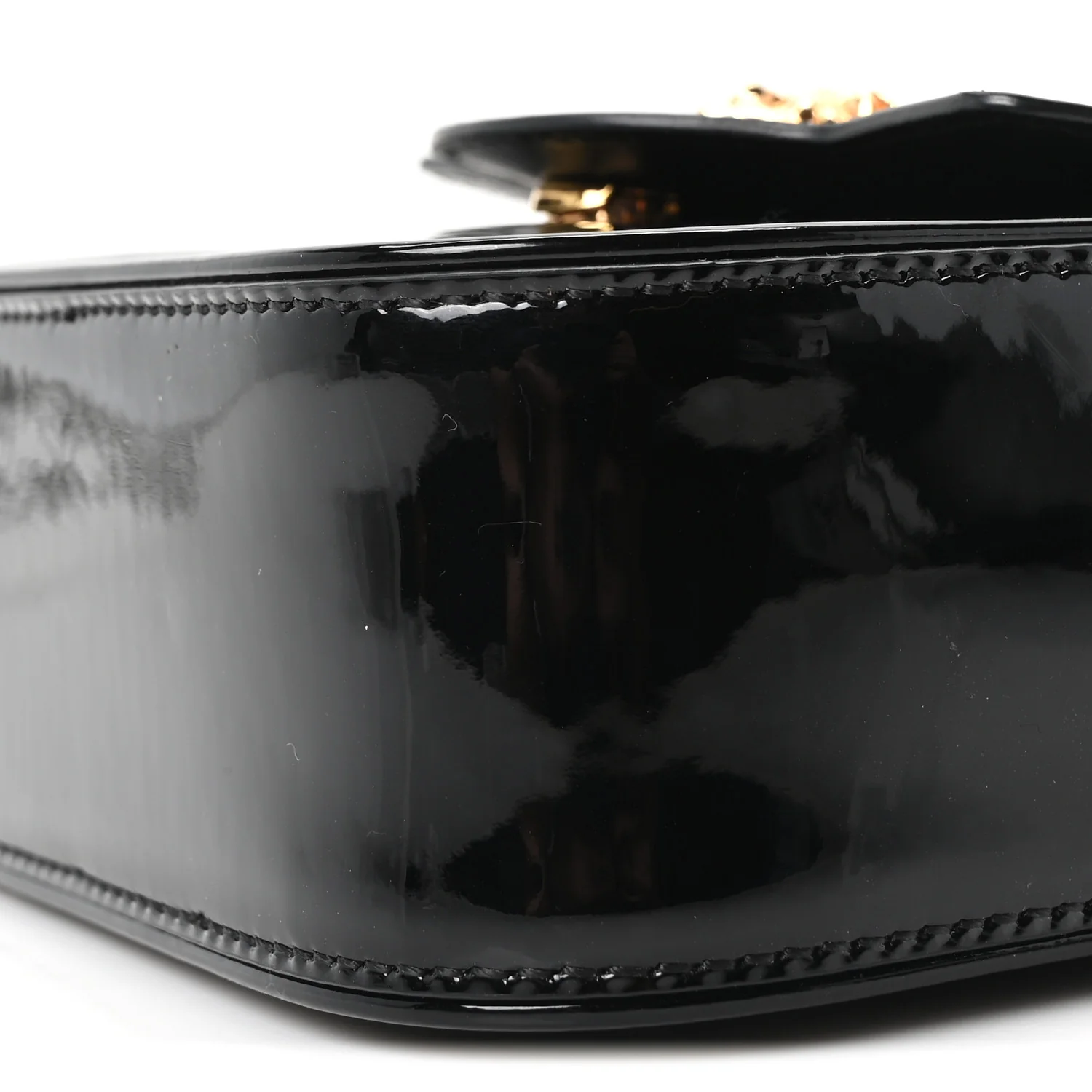 Patent Mini La Medusa Bag Black - Image 9
